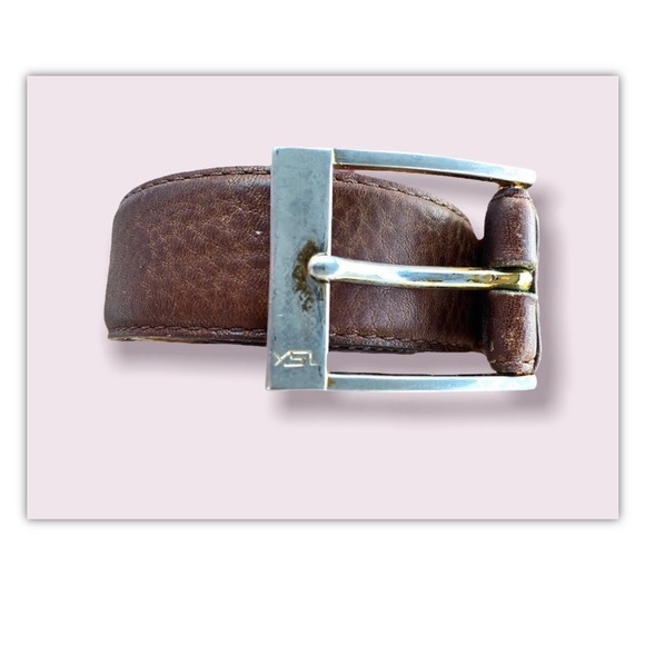 YSL Belt Brown Leather Yves Saint Laurent - Picture 5 of 10